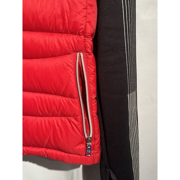 Tommy Hilfiger Red Packable Puff Down Vest/jacket Hooded Full Zip Womens Sz S - Picture 2 of 8